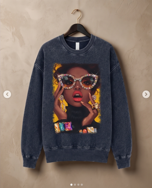 Fancy Lady Graphic Sweatshirt