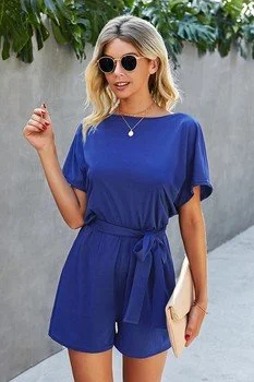Elegant Blue Romper