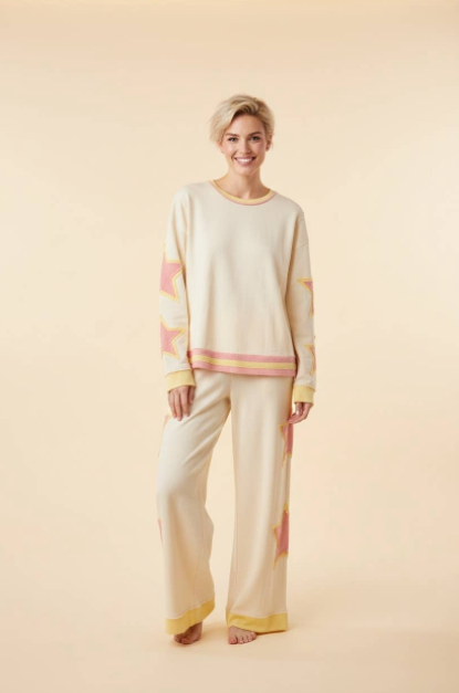 Long Sleeve Sweatshirt with Contrast Star Patch Front2.png