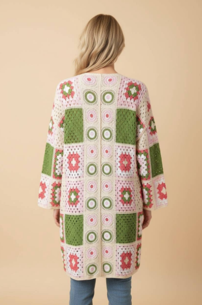 Granny Square Crochet Open Front Long Cardigan back.png