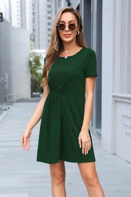 Classic Green Midi Dress