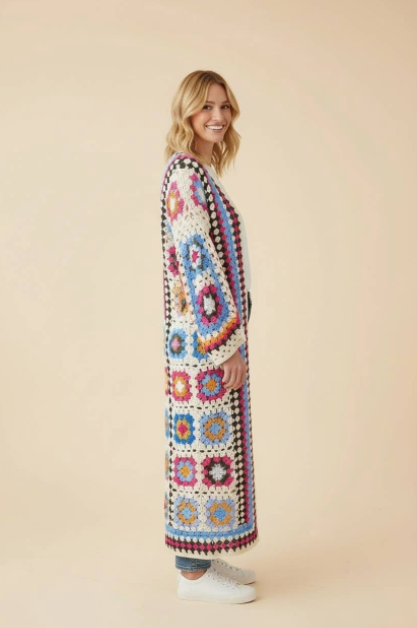 Granny Square Crochet Open Front Maxi Cardigan side.png