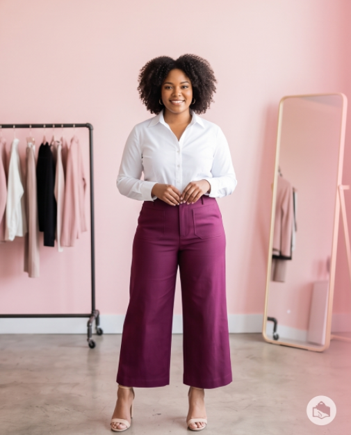 Super stretch knit pants with pocket