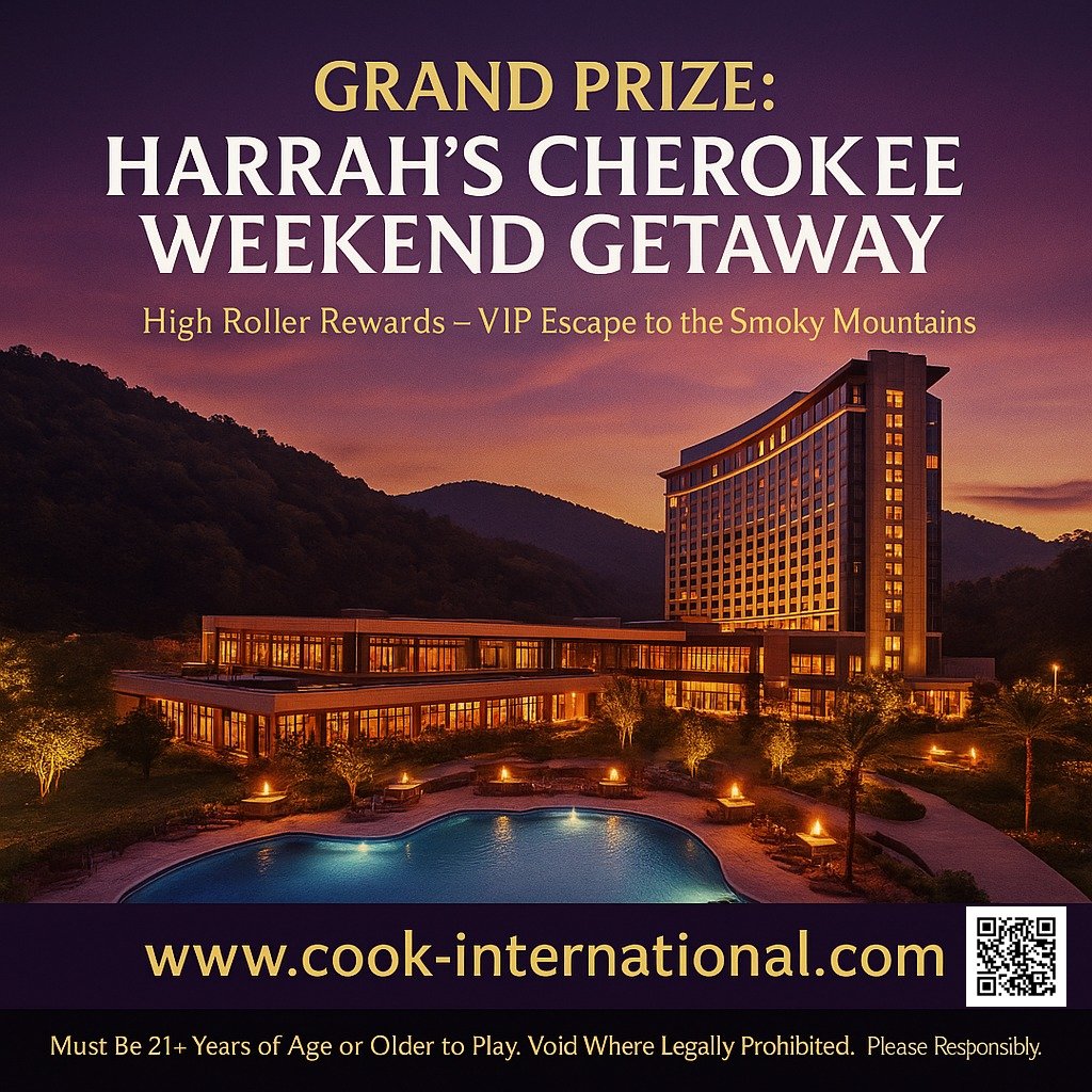 Weekend in the mountains&hellip; on the house. 🌄🎰

Our High Roller Rewards GRAND PRIZE sends one lucky player to Harrah&rsquo;s Cherokee Casino Resort for a VIP weekend getaway &mdash; casino floor action, mountain views, and resort-style comfort f
