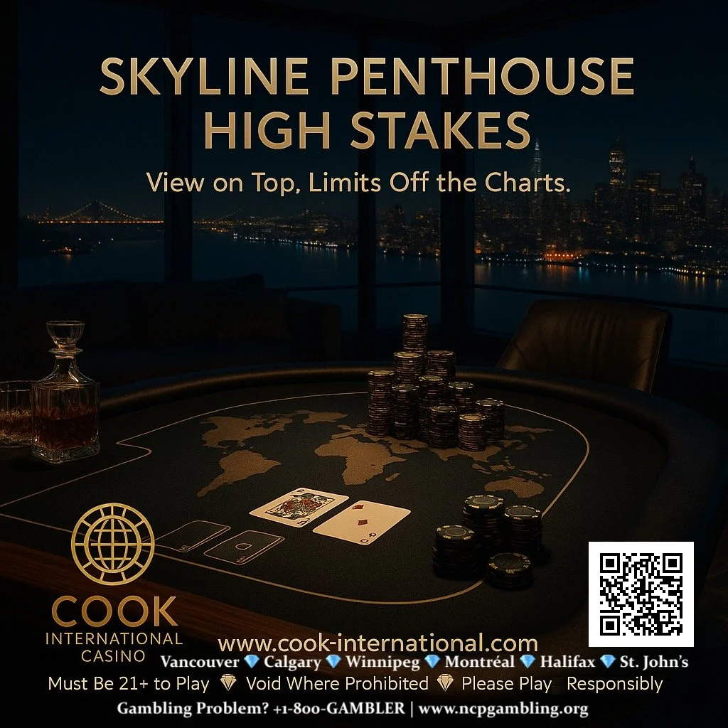 Skyline Penthouse High Stakes 🌃🏙️
View on Top. Limits Off the Charts.

Glass walls, a skyline that doesn&rsquo;t sleep, and a table built for people who don&rsquo;t either.

The Skyline Penthouse High Stakes room puts you above the city with a stac