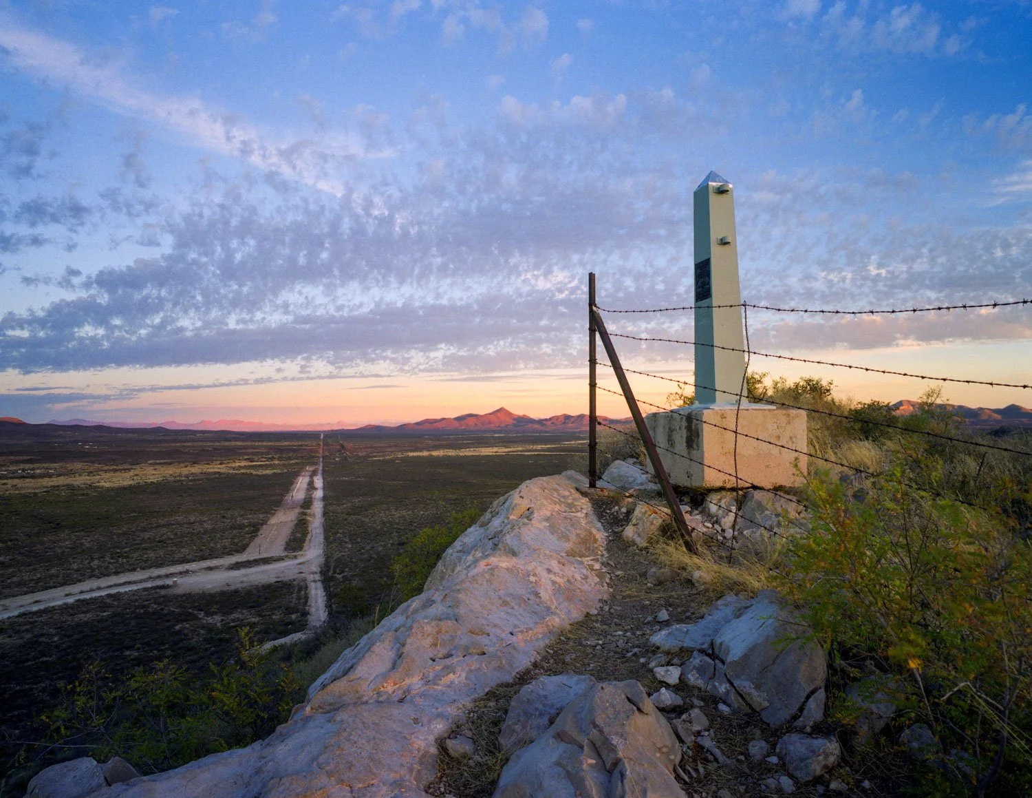  Historic Border Marker, US / Mexico Border Wall and Fence Naco, AZ