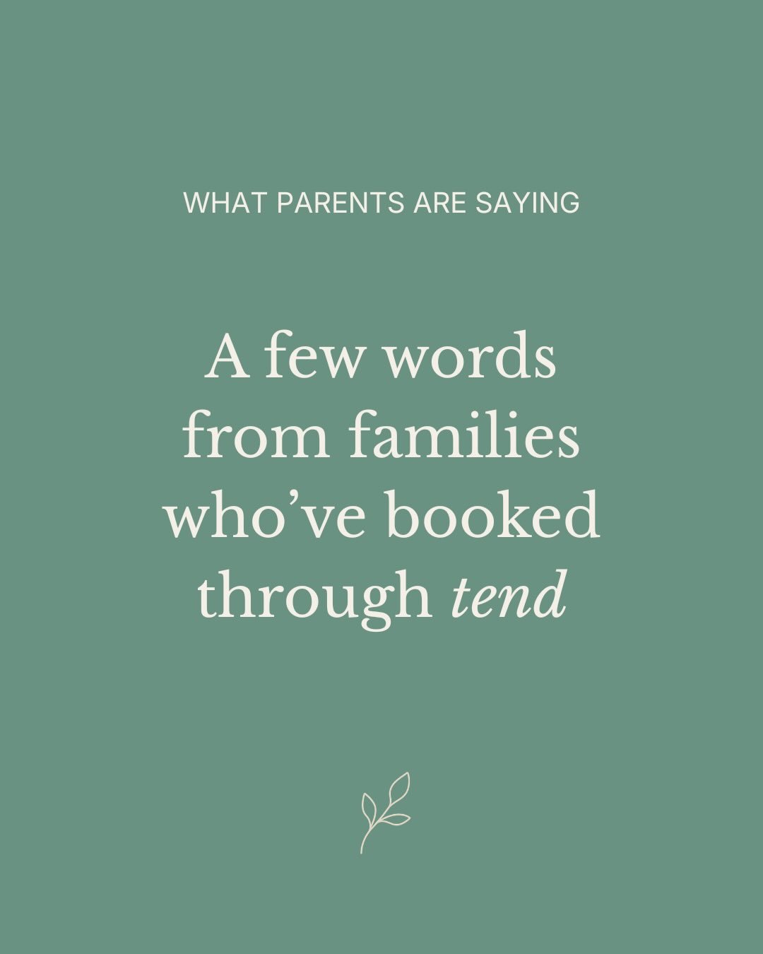 A few words from families who have booked through tend.

In childcare, trust matters. These early reviews mean a great deal.

Thank you to the families who have already booked, and taken the time to share their experience.