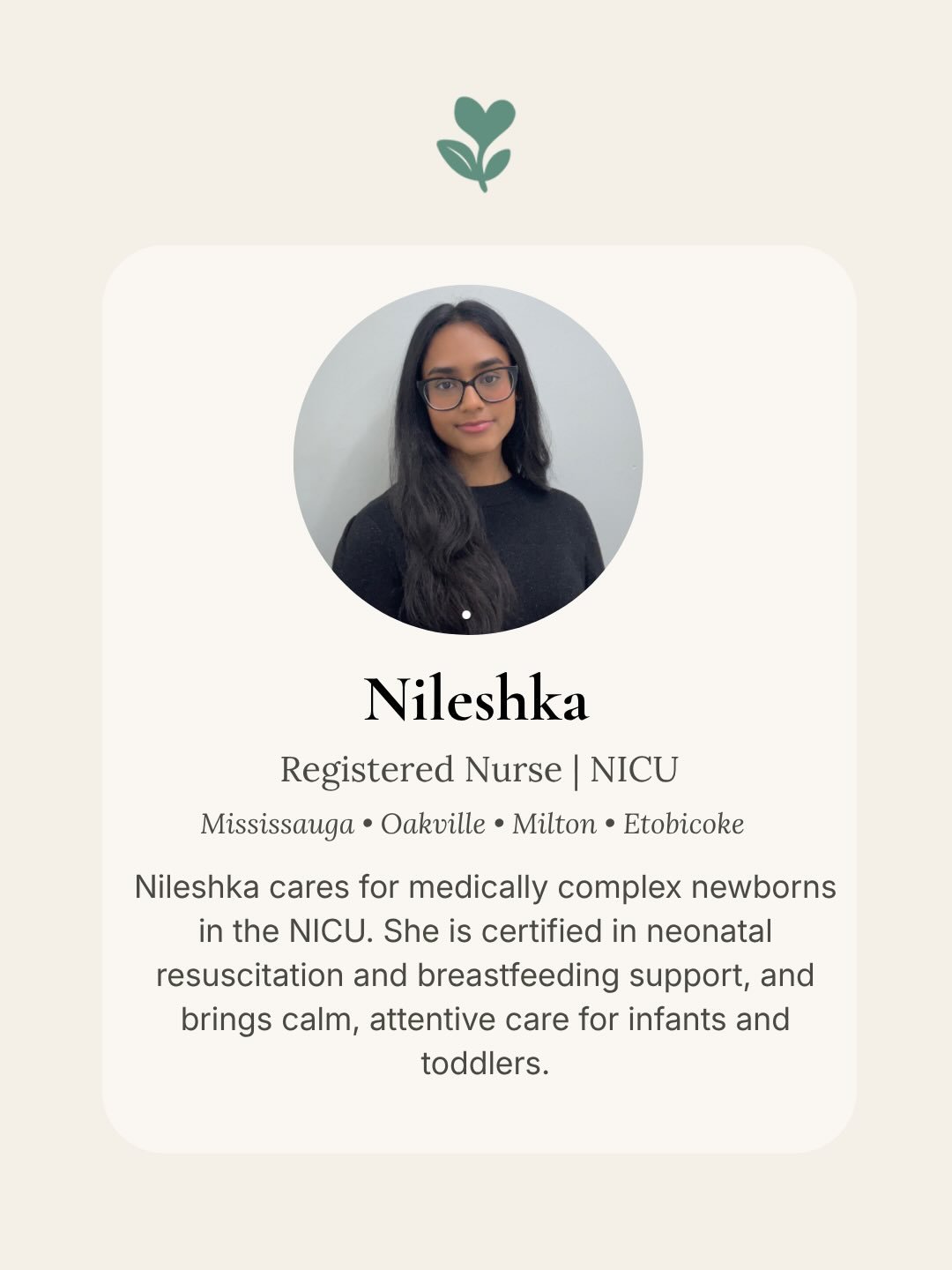 Thoughtful, qualified care looks different from one family to the next, which is why tend lets parents browse profiles, review experience, and book the sitter who feels like the right fit.

Swipe to meet a few of the sitters on tend: Nileshka, Cassan