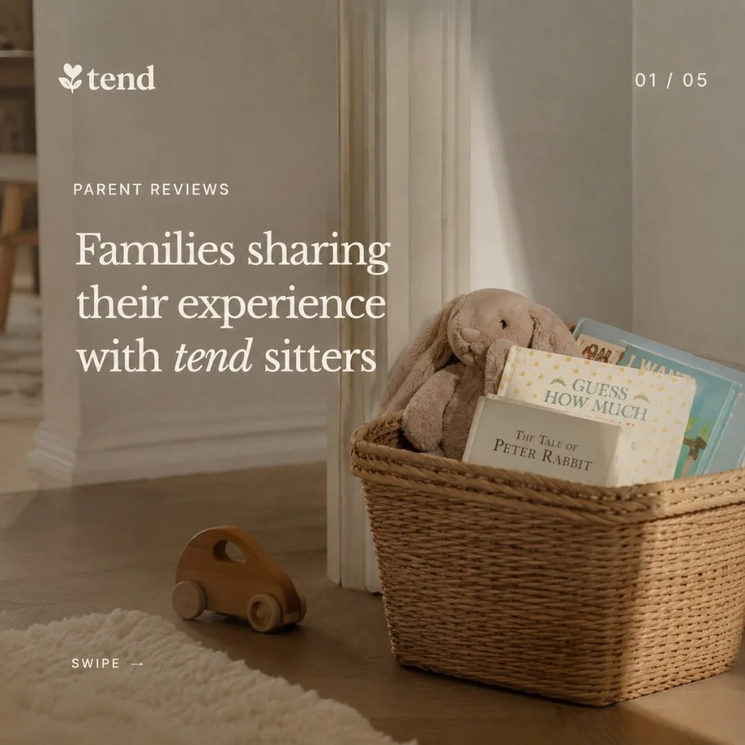 A few recent words from families who booked through tend.

Thank you to the parents who shared their experiences, and to the sitters who continue to earn the trust of local families.

🤍