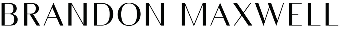 Text reading 'BRANDON MAXWELL' in bold capital letters.