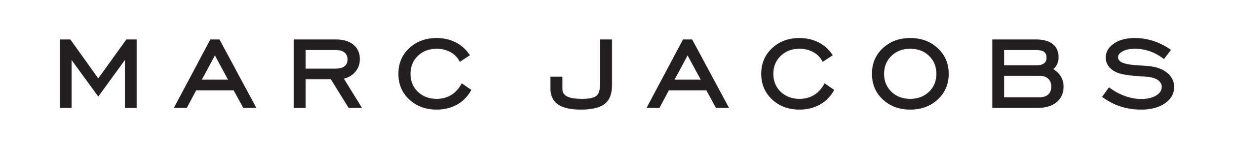 Logo with the name 'Marc Jacobs' in bold black letters on a white background.