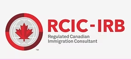 RCIC-IRB logo with a maple leaf inside a circular emblem and the text 'RCIC-IRB Regulated Canadian Immigration Consultant'