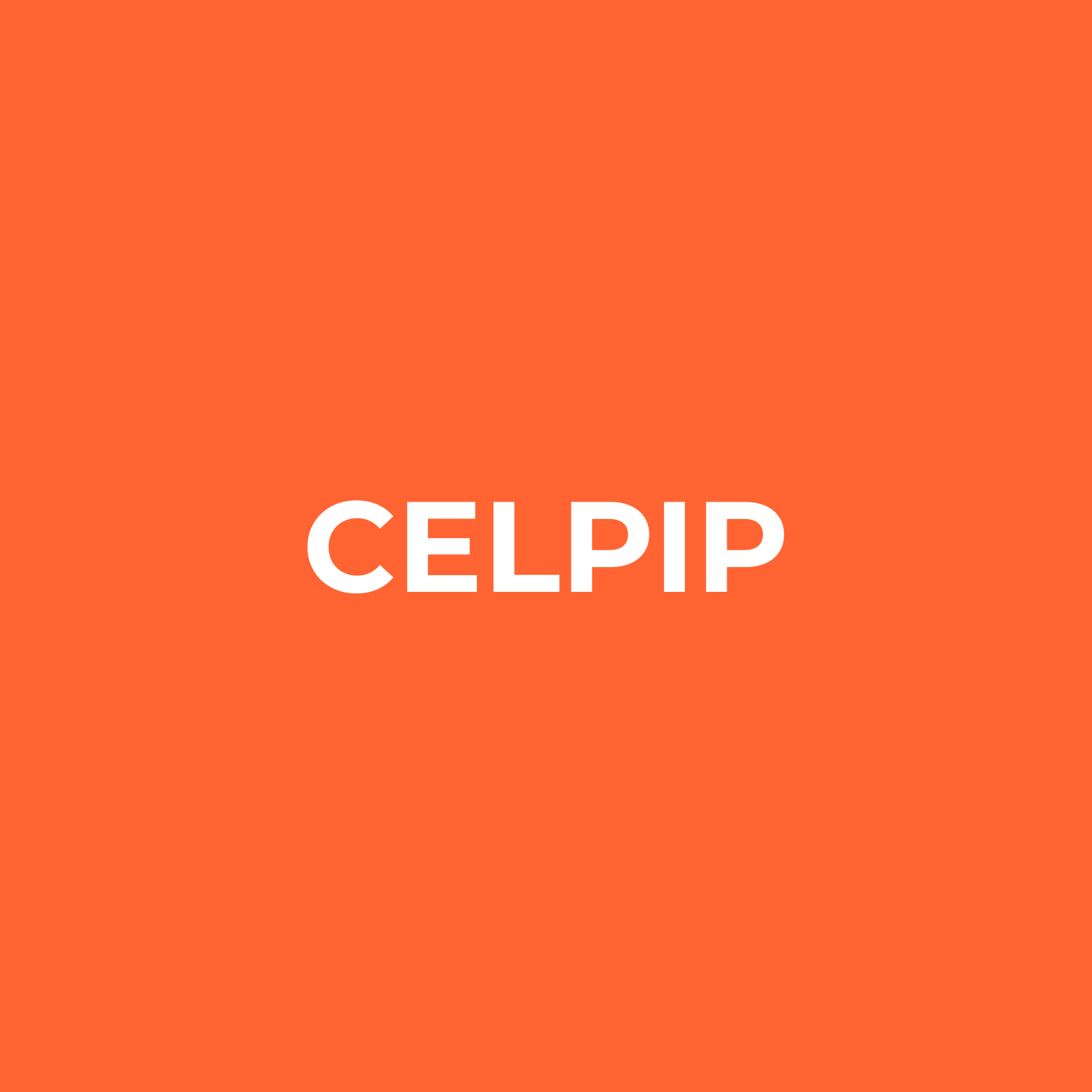 Orange background with the word 'CELPIP' in white capital letters.