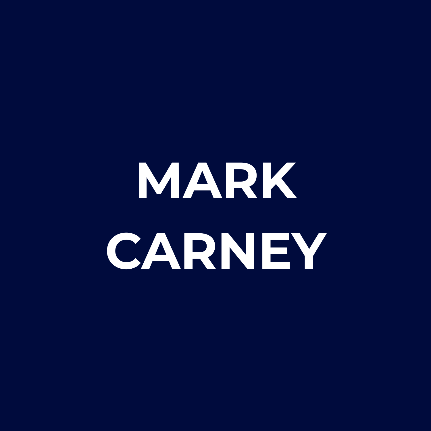 Book cover with navy background and the text 'Mark Carney' in white font.
