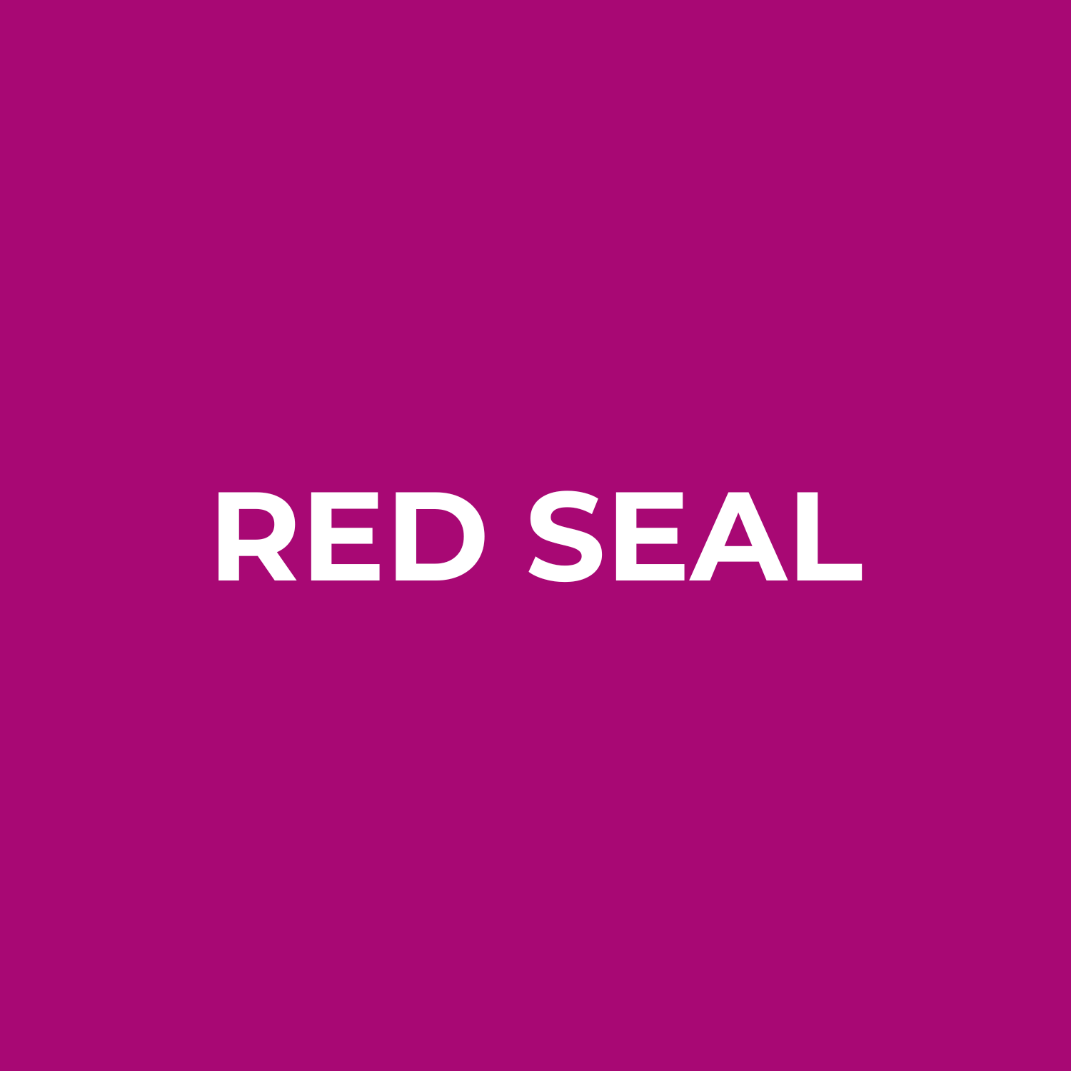 Purple square background with the text "RED SEAL" in white capital letters.
