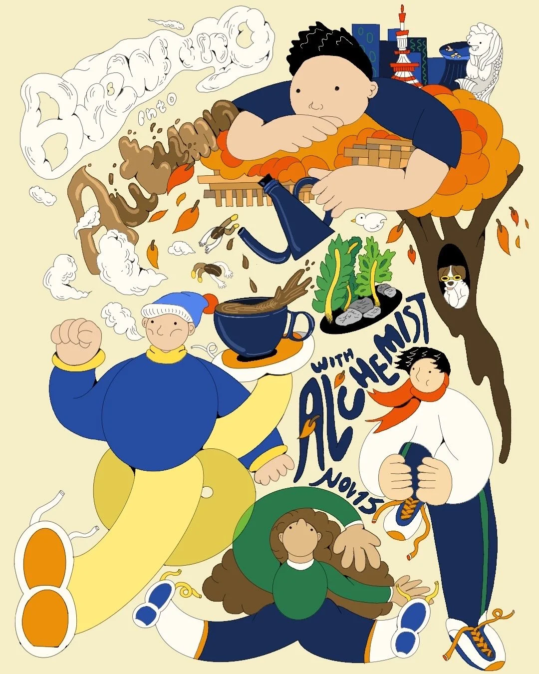 Alchemist Collab Event Poster for DOYOU CLUB 2025 Alchemist x 土曜倶楽部コラボイベントポスター2025