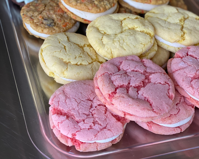 Strawberry or Lemon Cookie Sandwich (one dozen)