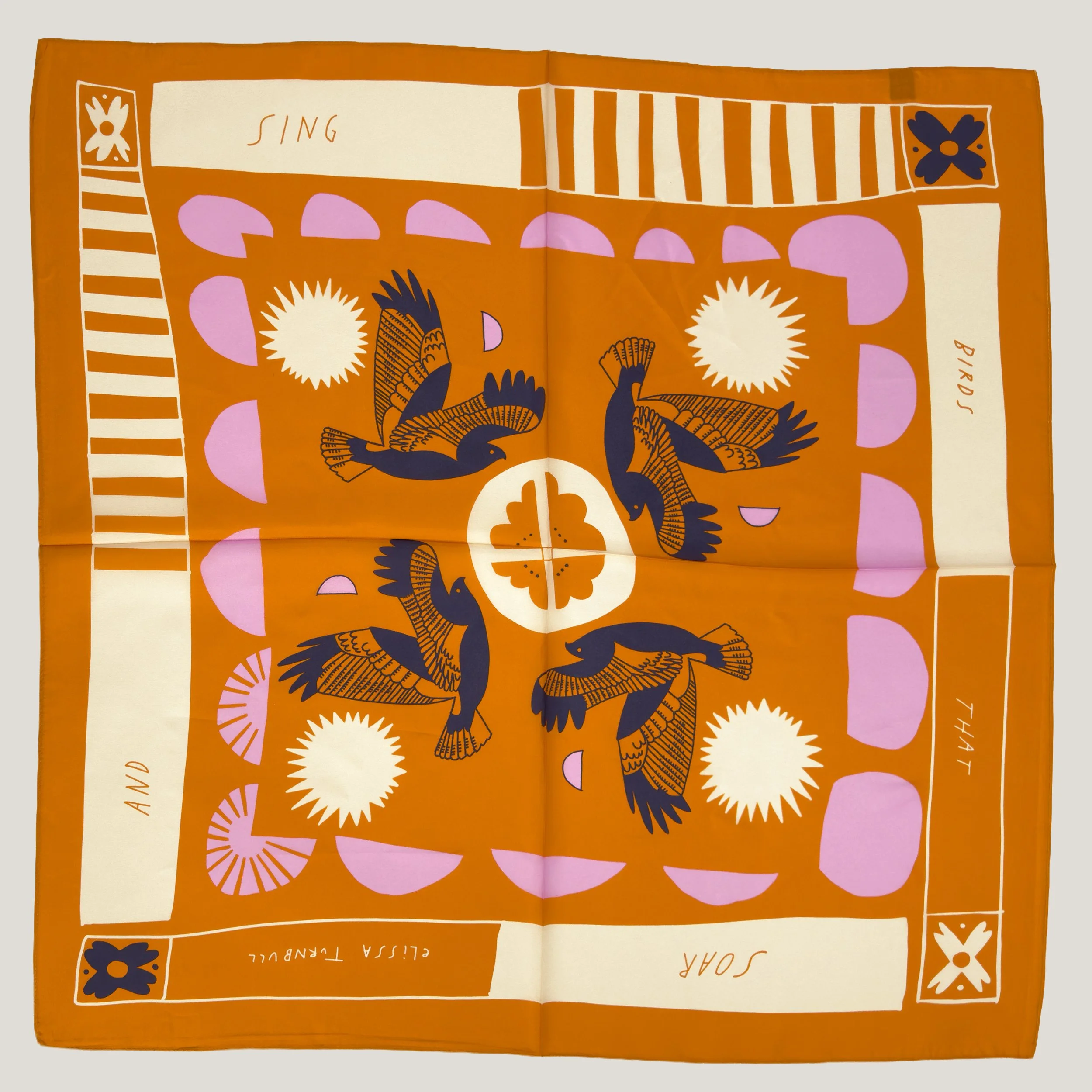 Soar and Sing Scarf 100% Silk