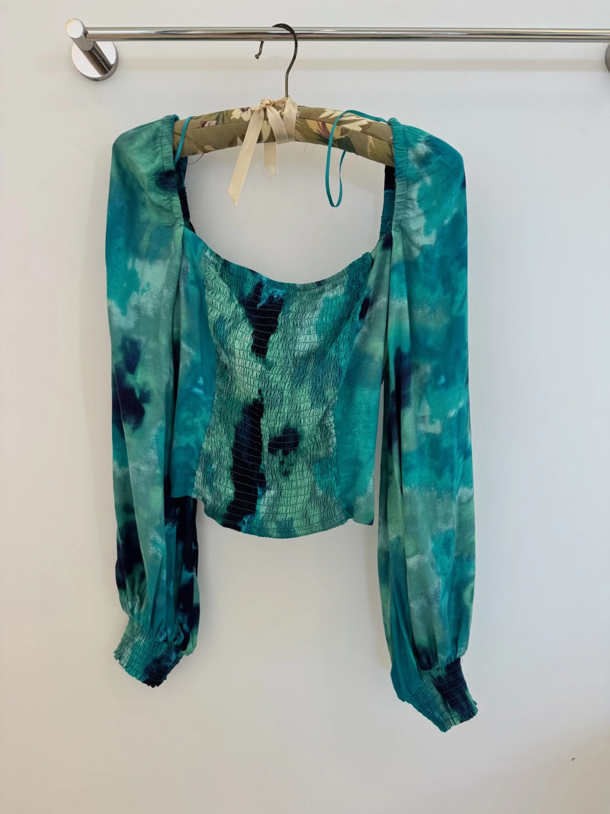 Earth Blue & Green Long Sleeve Cami