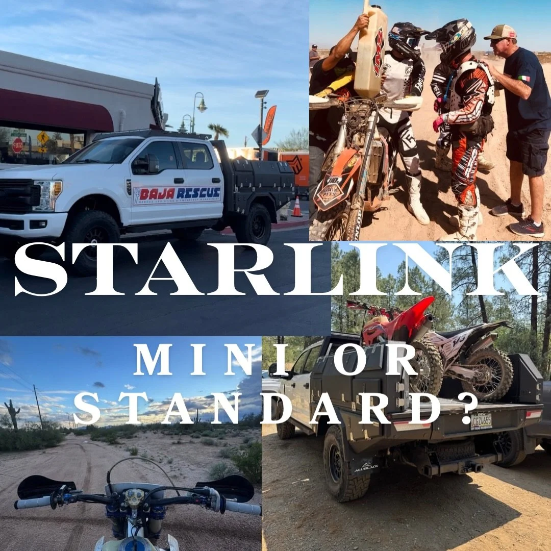 Race teams! Chase trucks! Desert enthusiasts! Do you guys use the Starlink minis or the standard? We plan on running multiple iPads/computers/cell phones/etc to track everything. I have had good results with the mini but wondering if you guys with bi