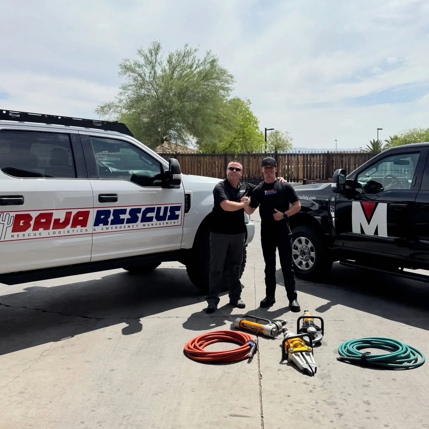 A huge day for us as we purchased a set of Holmatro Extrication Tools. These tools are for YOU. This will be a huge part of our abilities at the races to extricate entrapped trophy truck and UTV racers. These tools are not cheap. We, as a board, came