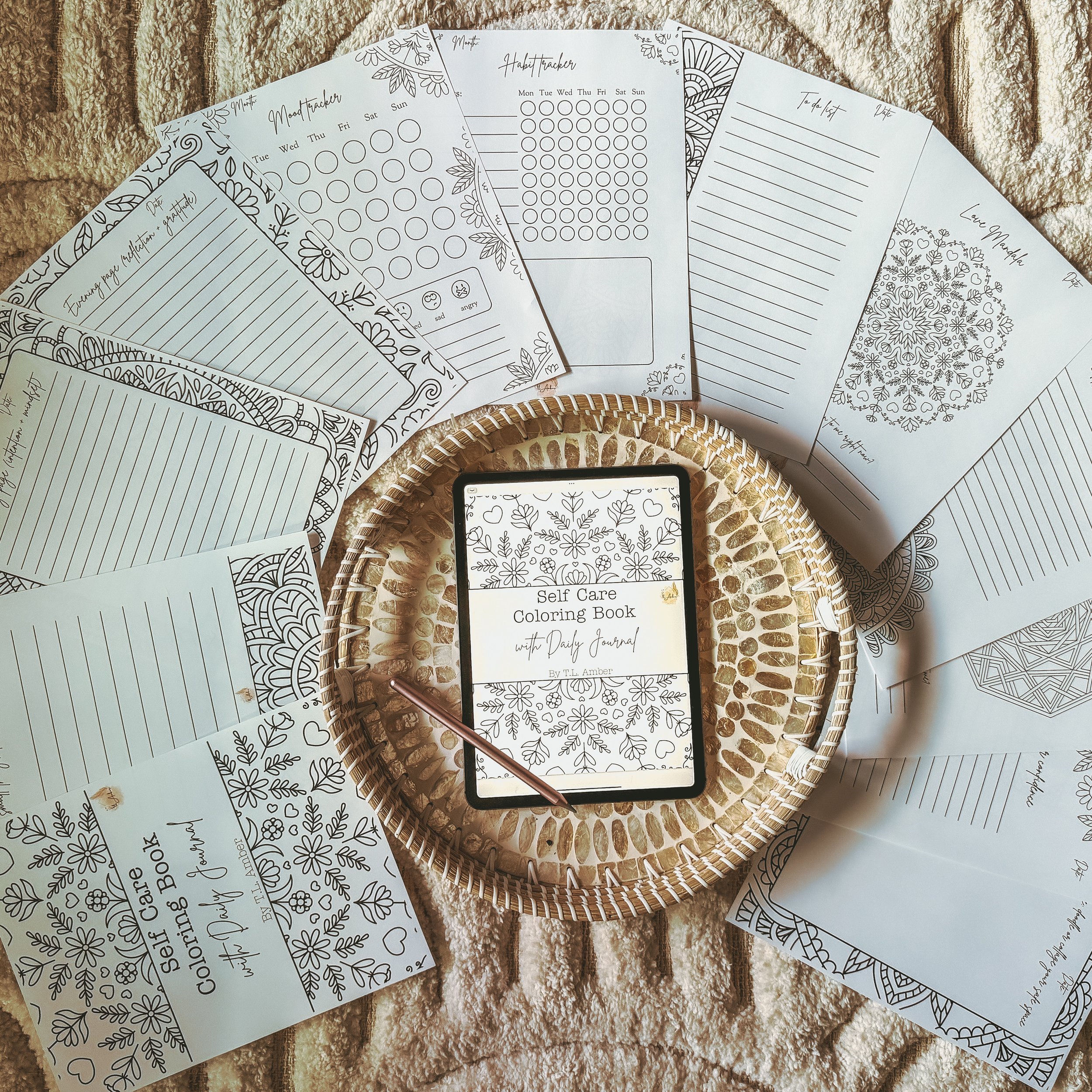 Self Care coloring book and journal - T.L. Amber.JPG