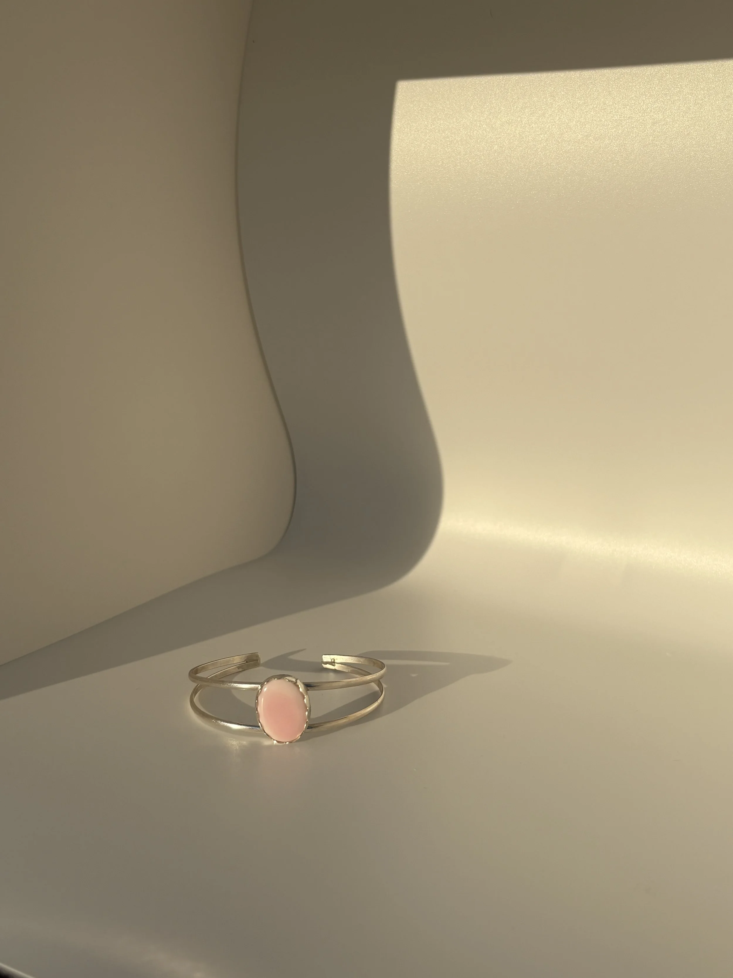 Pink Opal Cuff- Adjustable