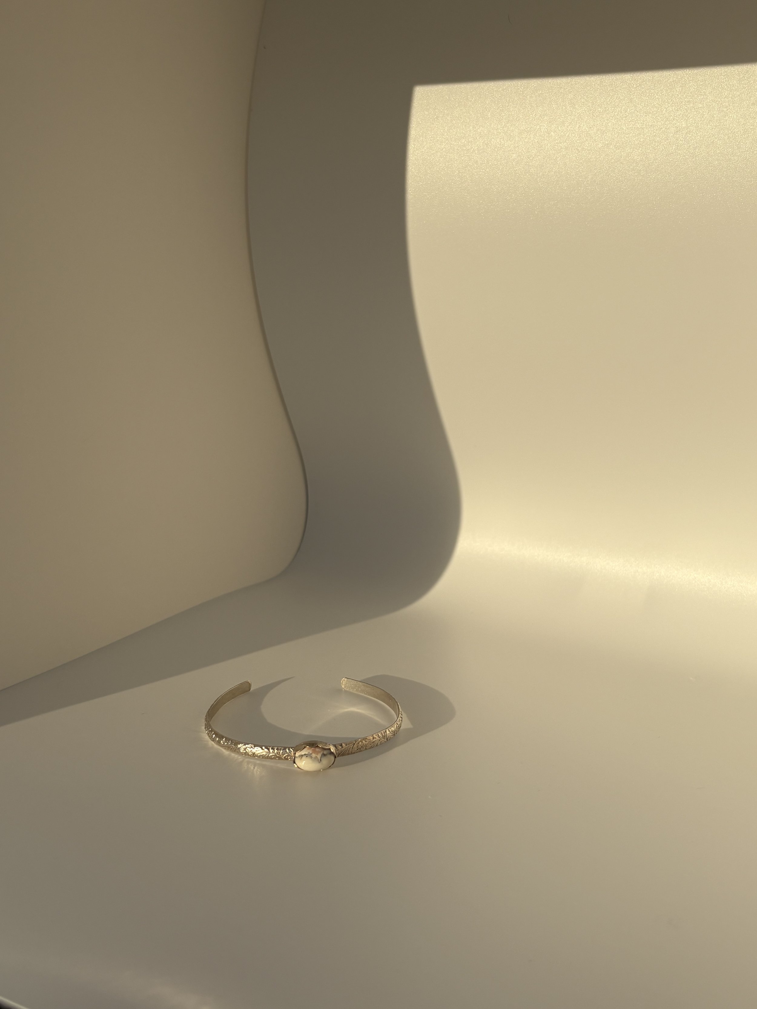 White Buffalo Cuff- Adjustable