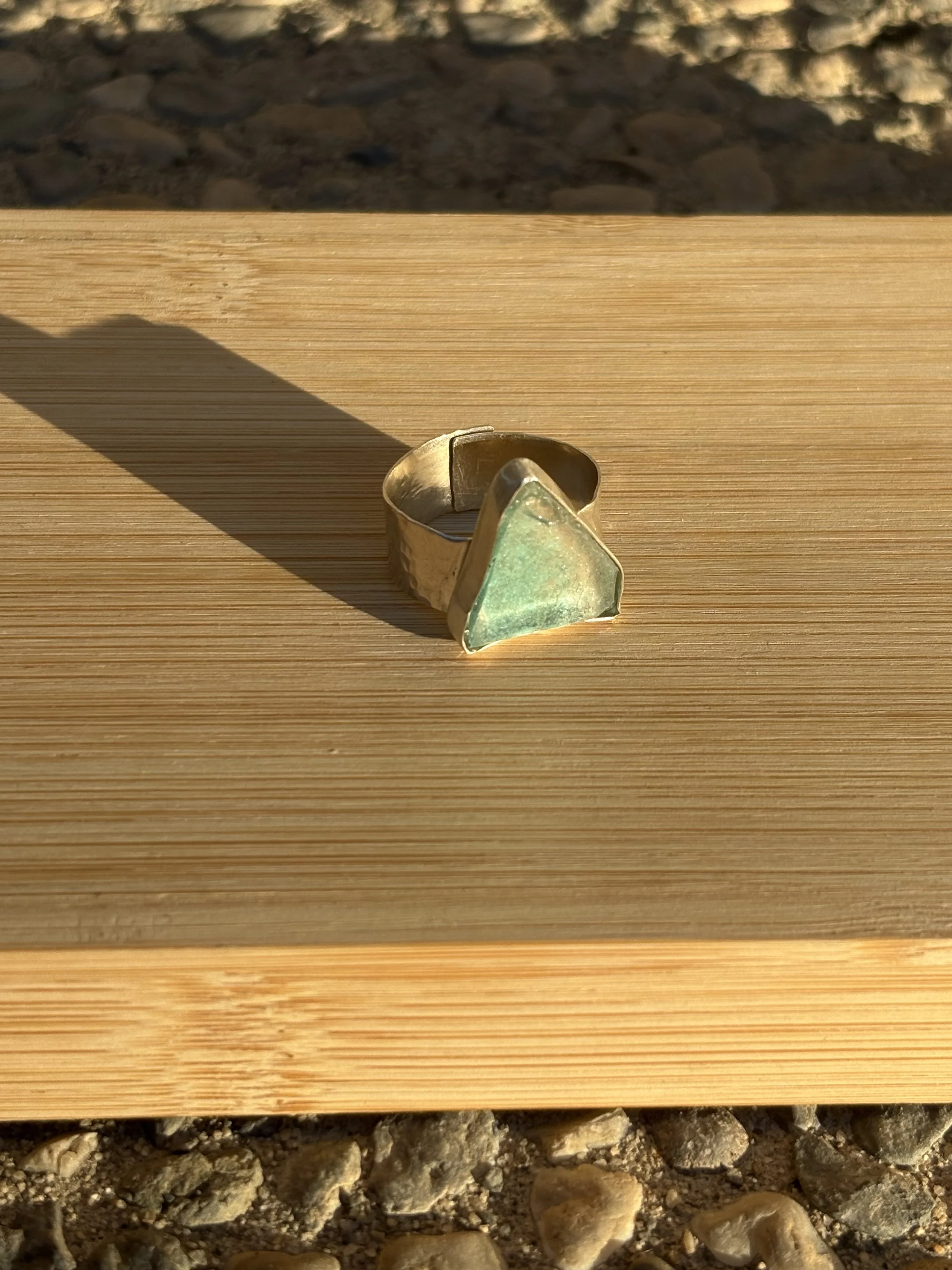 Seaglass Ring Adjustable