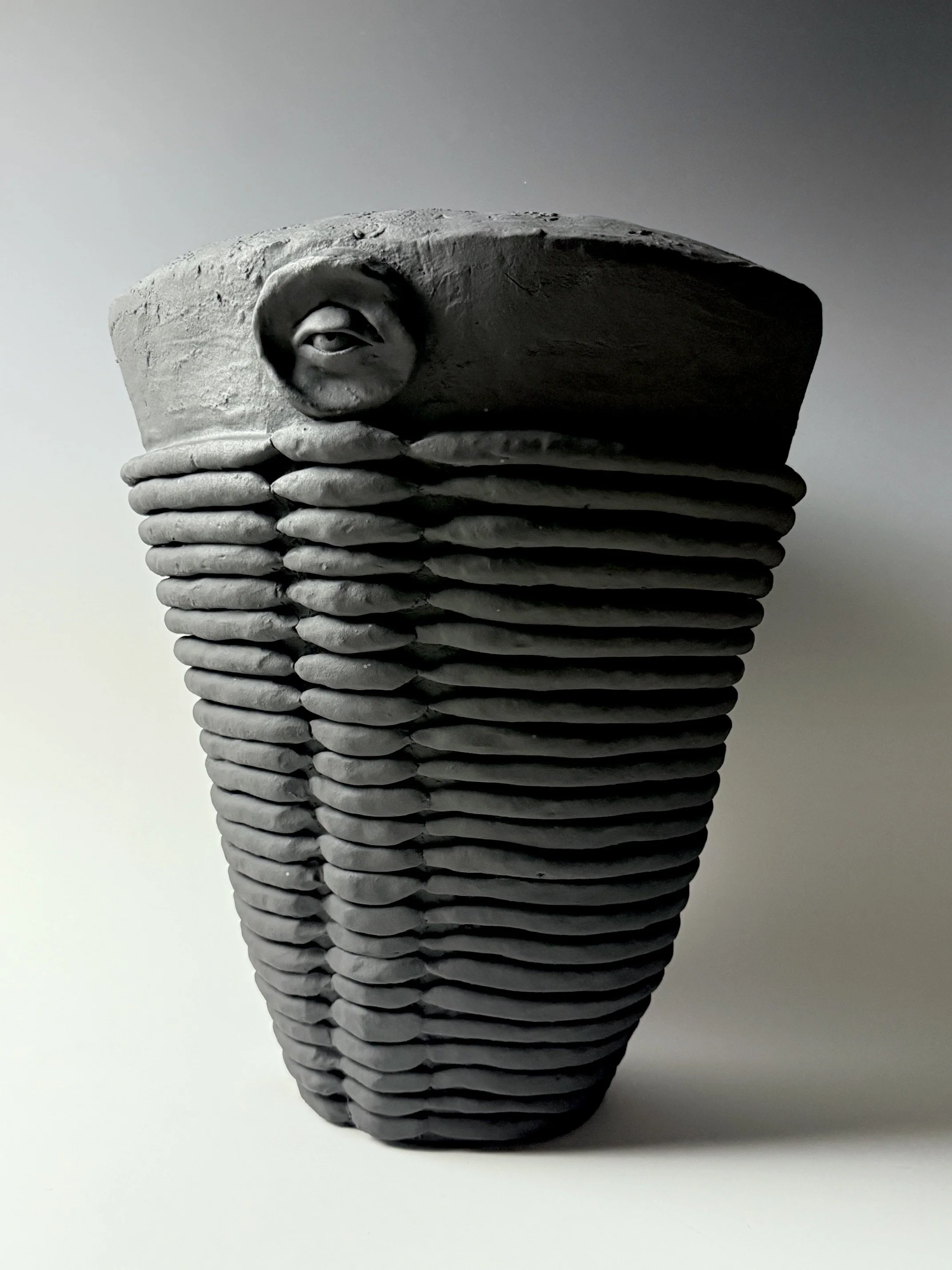 man/beast No. 2 (future fossils) | sold | Stoneware, 2026 | 18"H x 14.5"W