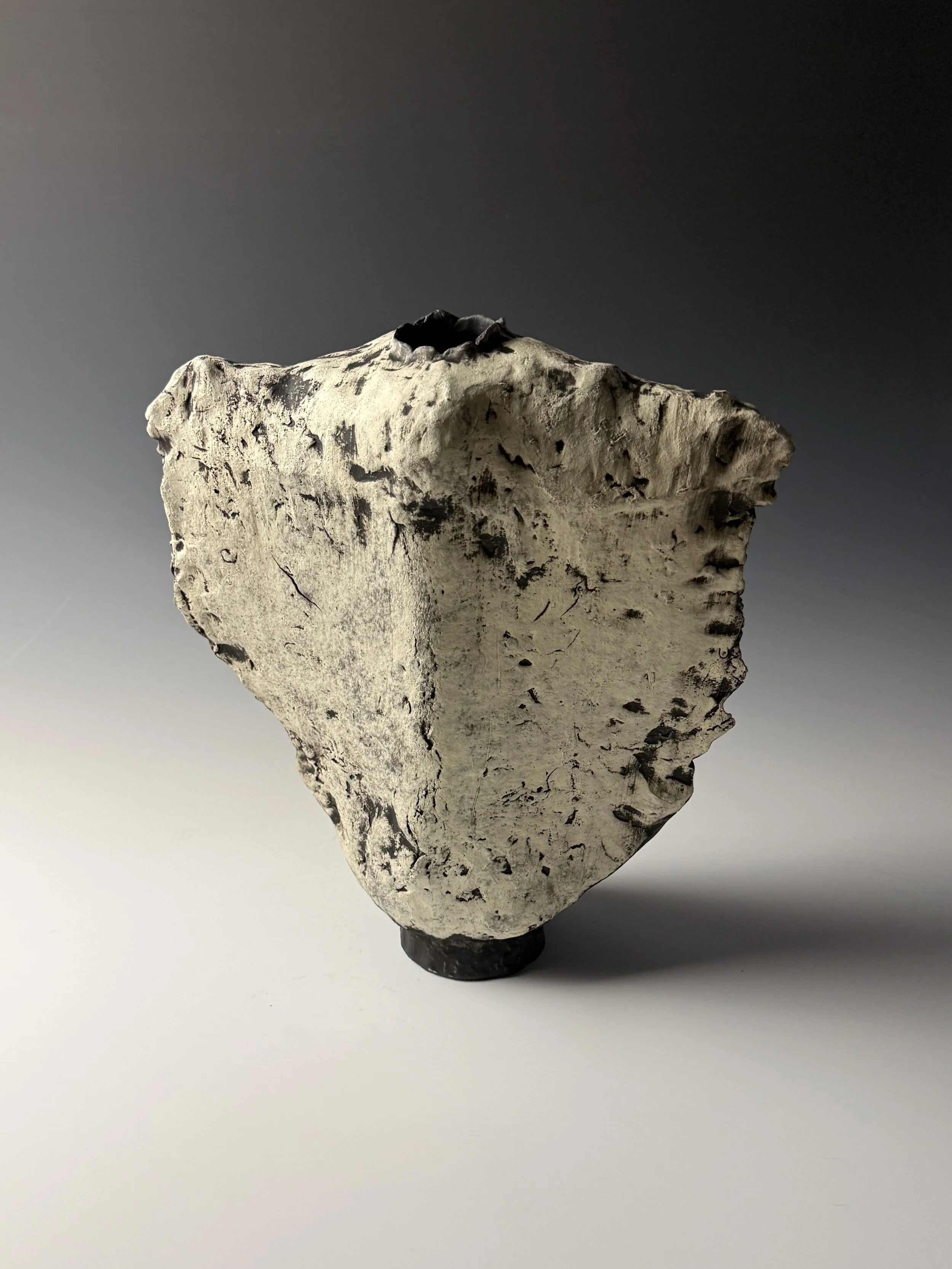 man/beast No. I | Stoneware, 2025 | 17.5"H x 16"W | Created During Residency at Ucross