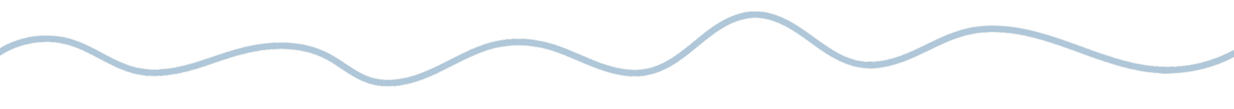 Yarnin Seeds Logo derivative 2. A thin, wavy, light blue line on transparent background.