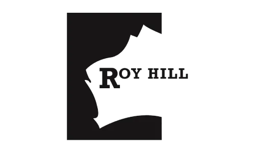 Roy Hill logo with stylised graphic and text.