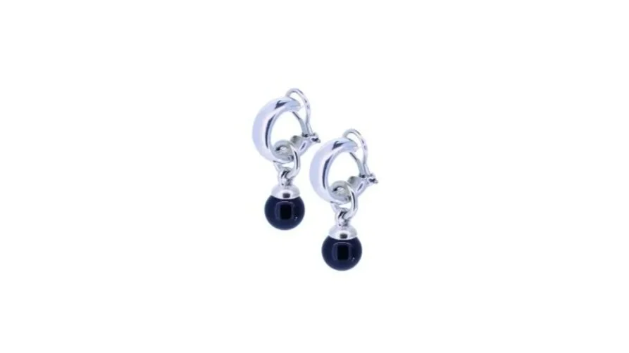 Tiffany & Co. Sterling Silver and Onyx, Convertible Drop Ear Cuffs