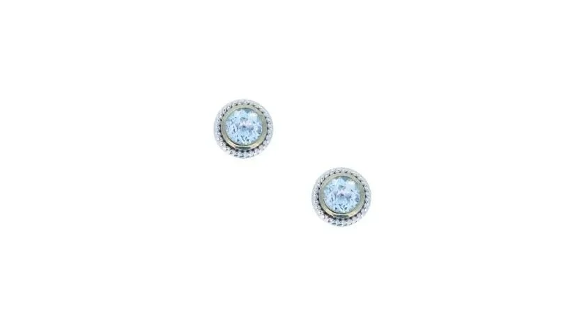 SS Blue Topaz Earrings