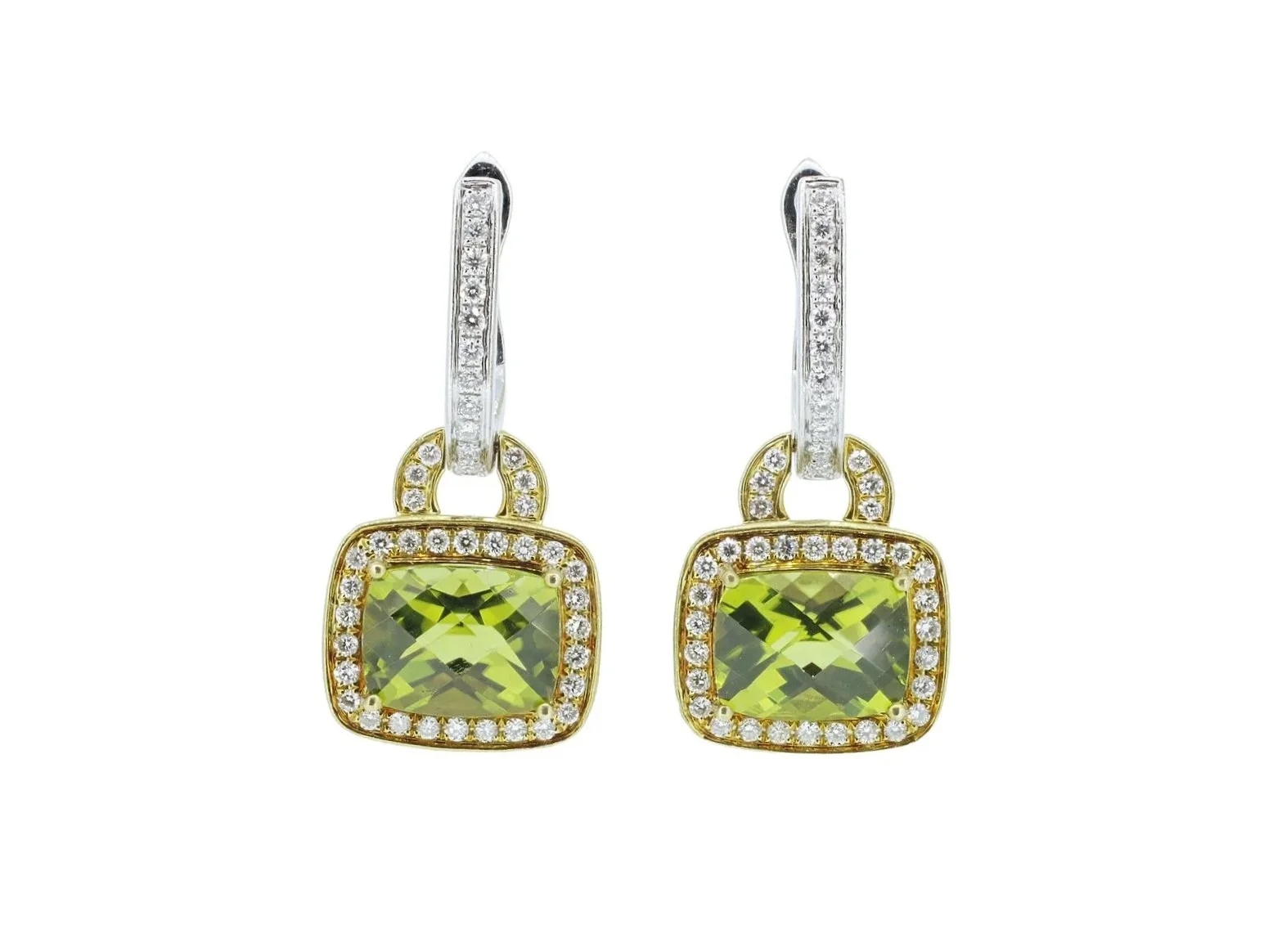 Frederick Sage 18K Earth-Born Diamond and Peridot Earrings