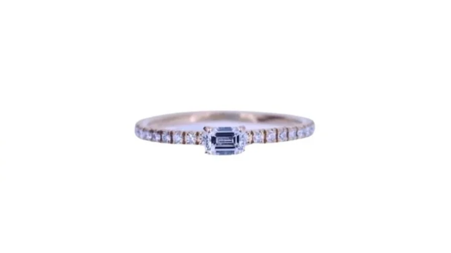 Cartier Etincelle 18K Rose Gold and Diamond Engagement Ring