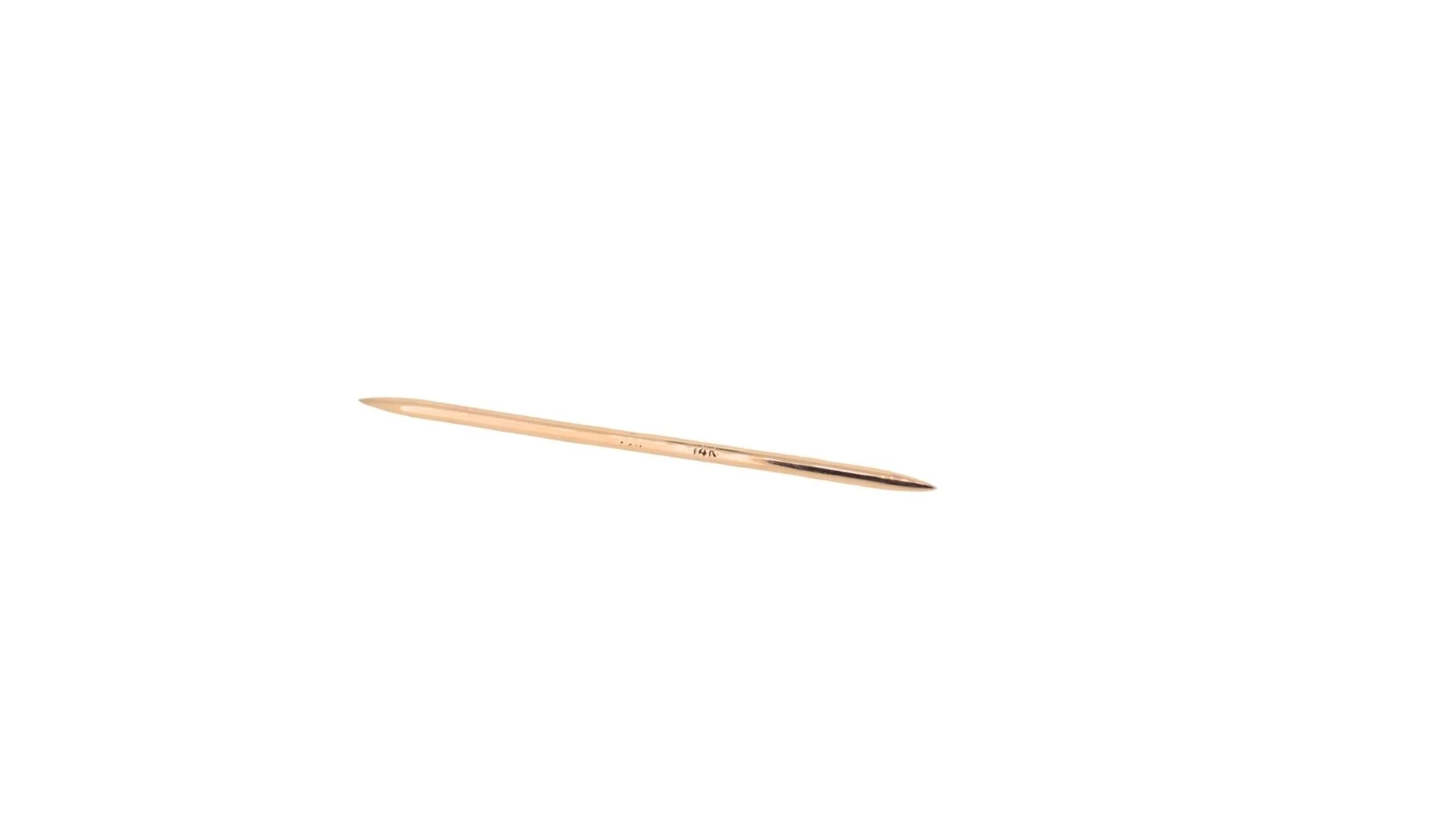 14K Yellow Gold Toothpick, never used