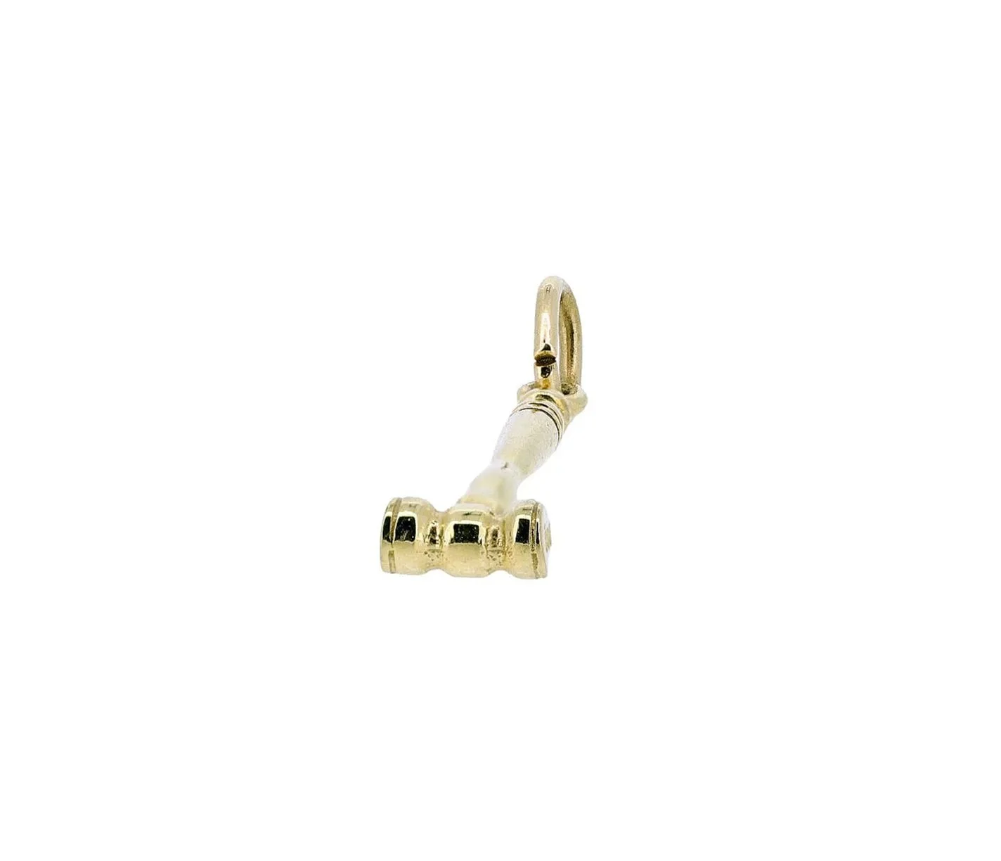 14K Yellow Gold Gavel Charm