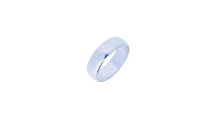 Sterling Silver Men's Wedding Band