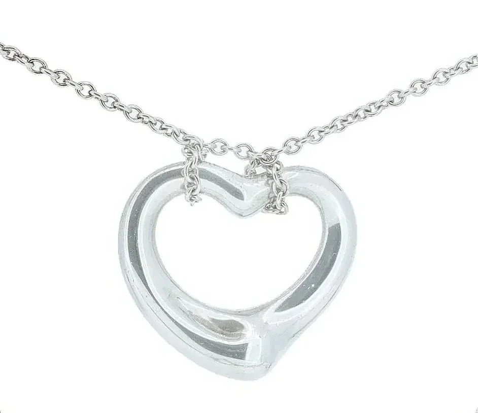 Tiffany & Co. Elsa Peretti Open Heart Pendant in Sterling Silver - Medium