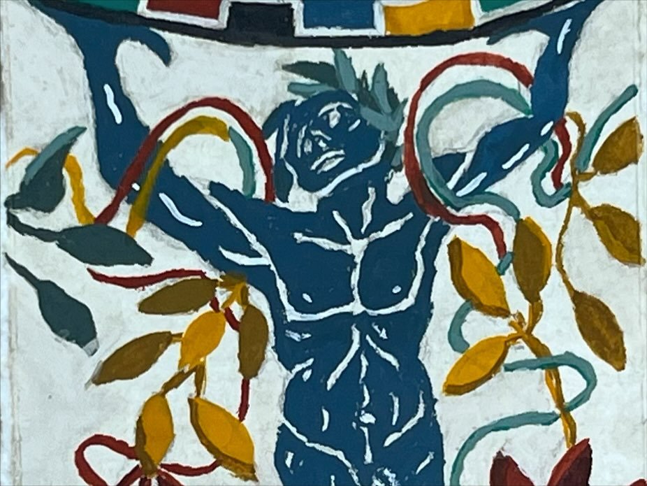 Can you believe THIS was part of a mosaic floor? If I remember correctly, it was in the Vatican, and boy, I&rsquo;m not sure I&rsquo;ve ever seen such beautiful floors 😍 I loved turning that mosaic floor into an ornament for you, complete with hand-