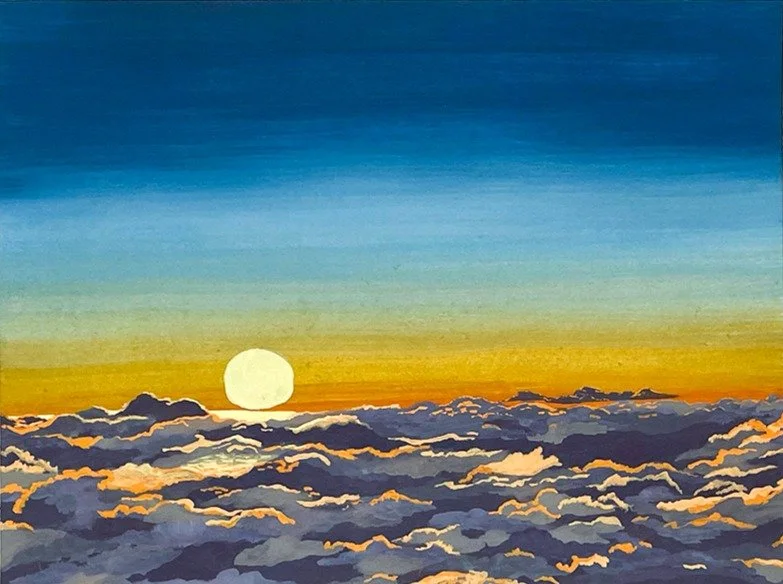 "Haleakala Sunset" | 8"x6" | Gouache on Paper