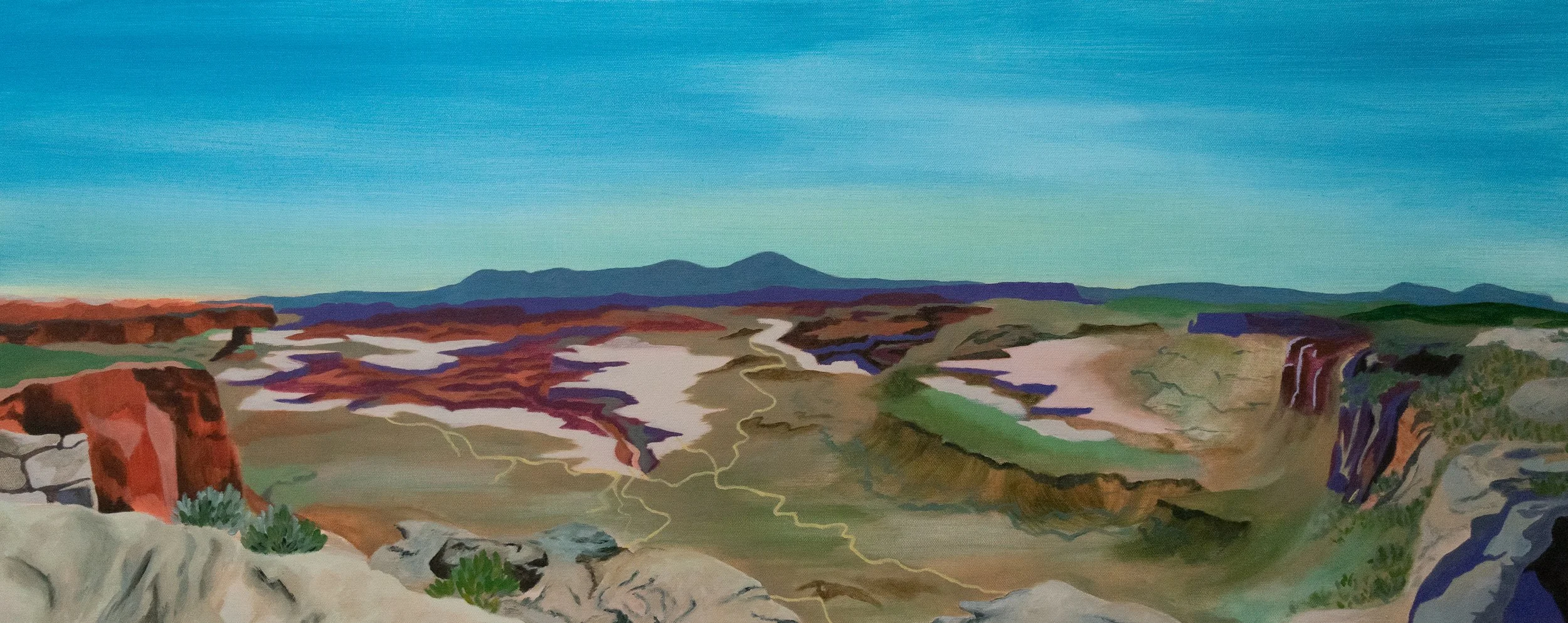 "Canyonlands" | 40"x16"x1.5" | Acrylic on Canvas