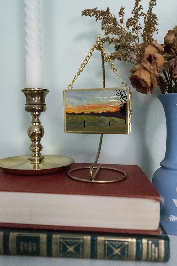 "Sunset on the Farm" Ornament
