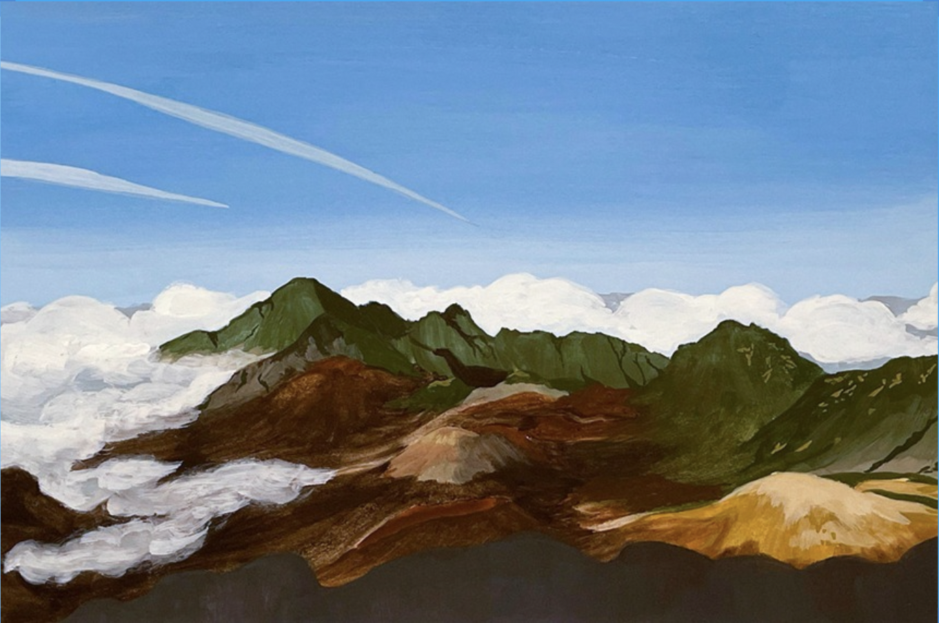 "Haleakala" | 9"x7" | Gouache on Paper