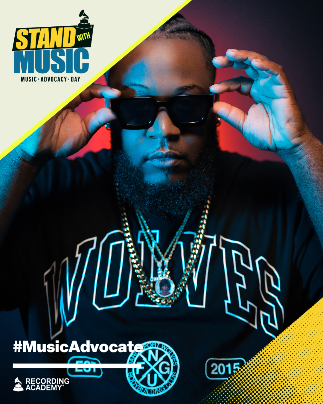 Anthem Wolf attending Recording Academy Music Advocacy Day, representing creative professionals and advocating for artists’ rights, education, and sustainable creative careers.