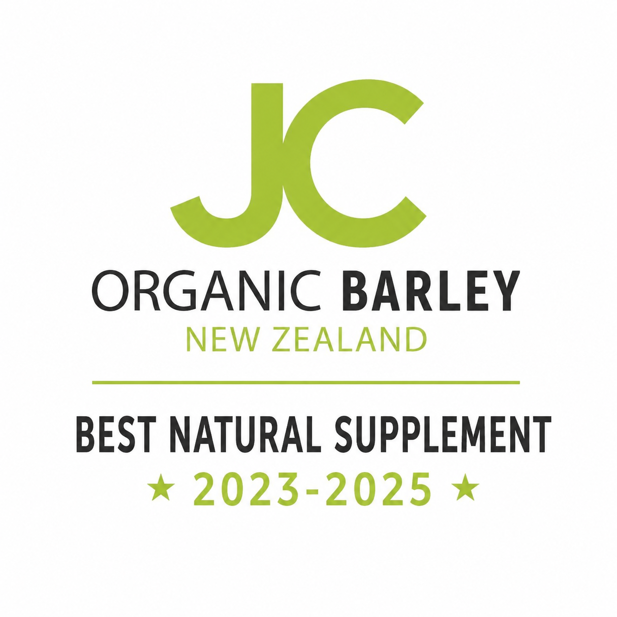 JC Organic Barley is a health and wellness dietary supplement distributed by JC Premiere. Sourced from organic farms on the Canterbury Plains of New Zealand, it is derived from young barley grass harvested before grain formation to maximize nutrient 