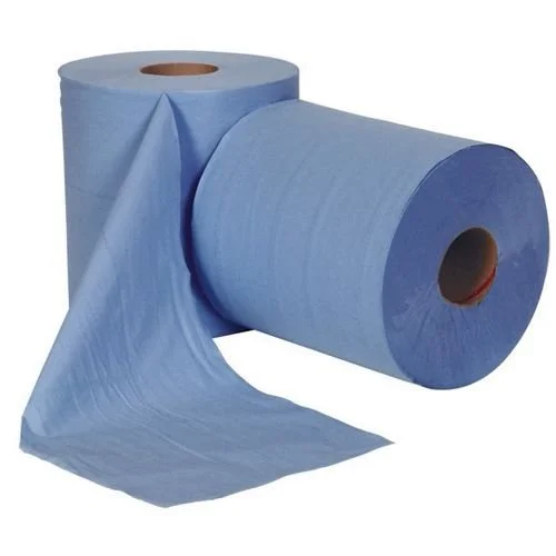 Blue centrefeed rolls for commercial hygiene supplies