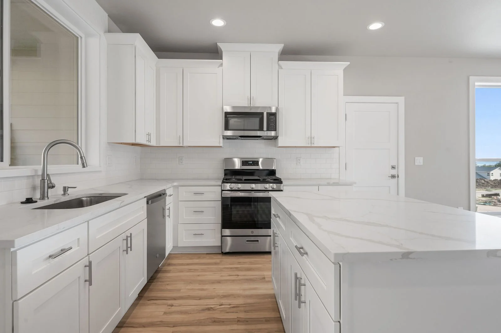 Professional real estate photography and drone imagery- Interior shot of kitchen.